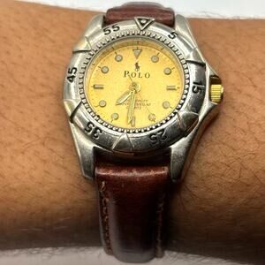 Vintage Silver Polo Club Watch